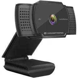 Conceptronic AMDIS 2K-Super-HD-Autofokus-Webcam mit Mikrofon