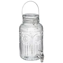 SECRET DE GOURMET Vorratsglas Getränkespender mit Zapfhahn MONA, 3,8 l, Glas, (einzeln, einzeln)