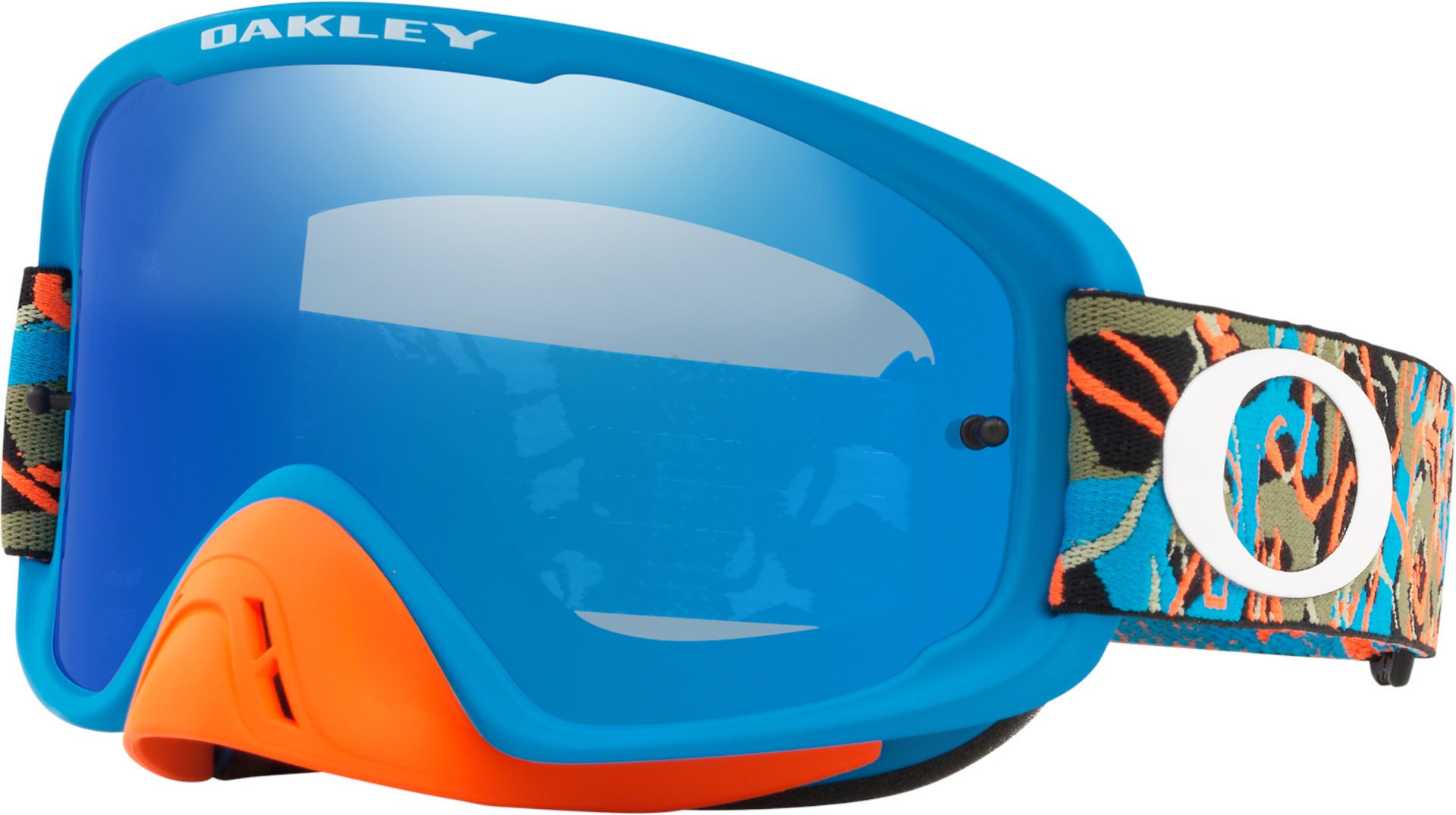 Oakley O Frame 2.0 Camo Vine Motocross Bril, blauw-oranje, Eén maat