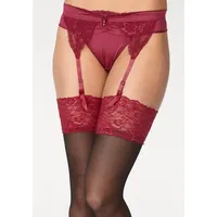 LASCANA Strapsstrümpfe Damen rubinrot Gr.40/42