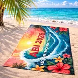Egeria ABI 2026 Strandtuch 75 x 150 cm schwarz