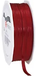 PRAESENT Doppelsatin 7180650-619 Bordeaux 6 mm x 50 m 2 Stück