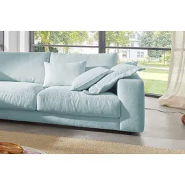 KAWOLA Ecksofa Madeline Cord Recamiere links hellblau