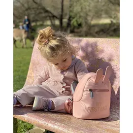 Childhome CHILDHOME, Kinderrucksack Baby, Schule, Vorschule, Kinderkrippe, Zwei Fächer, Lunchbag/Flaschen geeignet, Abnehmbare Sicherheitsschnalle, Wasserabweisend, My First Bag, Rosa - Rosa