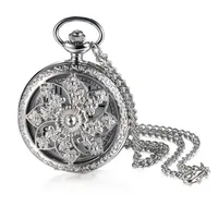 Lancardo Taschenuhr Analog Quarzwerk Vintage Damen Herren mit Halskette Pullover Kette Uhr für Geburtstag Weihnachten Neujahr