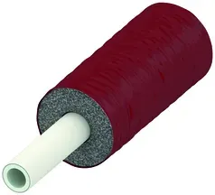 Tece logo Verbundrohr PE-RT/Al 25x2,5 vorgedämmt RS 13, rot, Rolle 25m, 8702225 8702225