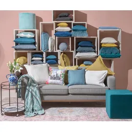 H.O.C.K. Dekokissen Mali 45 x 45 cm Blau