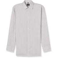 Olymp Businesshemd OLYMP "OLYMP Luxor, modern fit, New Kent", Herren, Gr. 40, Normaler Arm, beige (nougat), 100% Baumwolle, Hemden