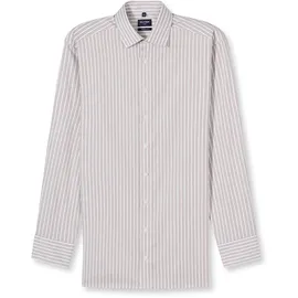 Olymp Businesshemd OLYMP "OLYMP Luxor, modern fit, New Kent", Herren, Gr. 40, Normaler Arm, beige (nougat), 100% Baumwolle, Hemden