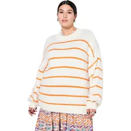 Studio Untold Pullover orange / offwhite 58-60