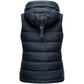 Marikoo Damen, Weste Steppweste gesteppt Frühjahr Übergangsweste B866 [B866-Tais-Navy-Gr.S] - S
