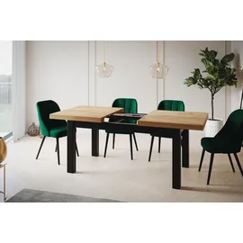 alpimeble Rechteckiger Esstisch 140 – 180 x 76 x 90 cm Craft
