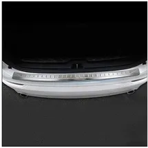 Omac Ladekantenschutz für Volvo XC90 2015-2020 Edelstahl Gebürstet, Zubehör für Volvo XC90 2015-2020, Langlebig,Einfache Reinigung,Einfache Installation,Rostbeständig silberfarben