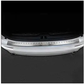 Omac Ladekantenschutz für Volvo XC90 2015-2020 Edelstahl Gebürstet, Zubehör für Volvo XC90 2015-2020, Langlebig,Einfache Reinigung,Einfache Installation,Rostbeständig silberfarben