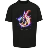 Mister Tee Eat Lit Electric Planet Oversize T-Shirt Black S
