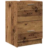 vidaXL Badezimmerschrank mit Tür Altholz 40x37x59 cm