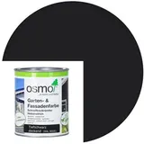 OSMO Garten- & Fassaden Farbe -7505 Tiefschwarz ( RAL 9005)-0,75 Liter