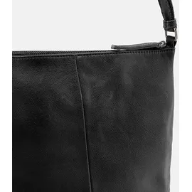 FredsBruder Riffelinchen Umhängetasche Leder Black/Grau