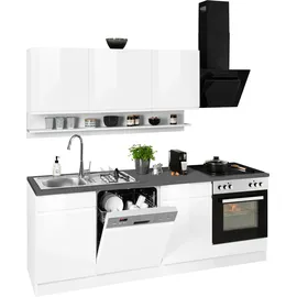 kochstation Küchenzeile KS-Virginia 220 cm weiß