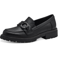 Jana Damen Slipper mit Blockabsatz Vegan, Schwarz 38 EU