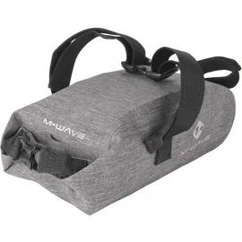 M-Wave Velotasche, (2.50 l, Satteltasche Suburban grau, ca. 20x9x9 cm