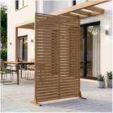 casa.pro Trennwand 180 x 120 cm Braun Stahl
