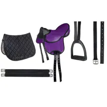 HKM Shettysattel Set Beginner Violett