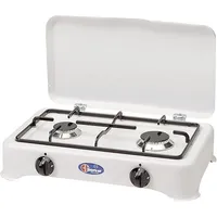 Parker Gaskocher 2-flammig 50 mbar + IGT Regler m. Anzeige + 150 cm Schlauch