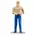 Bruder Mann mit hellem Hauttyp und blauer Hose
