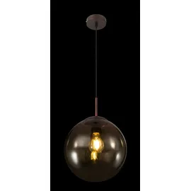 GLOBO Hänge Pendel Leuchte Glas Design Lampe Decken Kugel braun amber Wohn Zimmer Beleuchtung