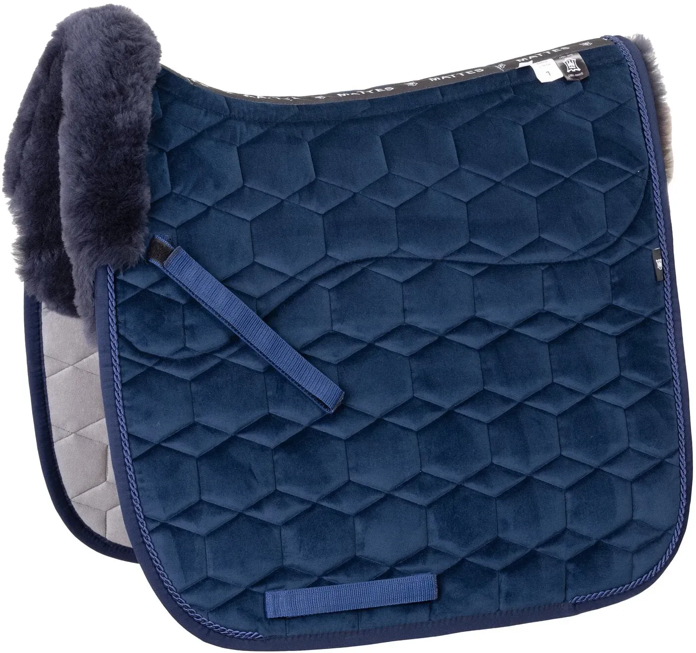MATTES Schabracke Samt navy DR