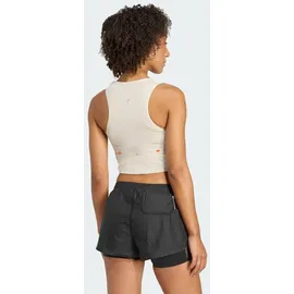 adidas Koumori Crop Top Damen Beige L
