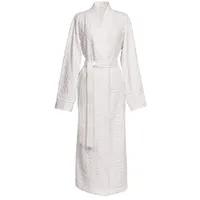 PiP Studio Bademantel Mosaic de Pip Bathrobe_White_UV_UV_L 1 Bademantel L, Gürtel, Bademantel Damen und Herren Morgenmantel Frottee weiß