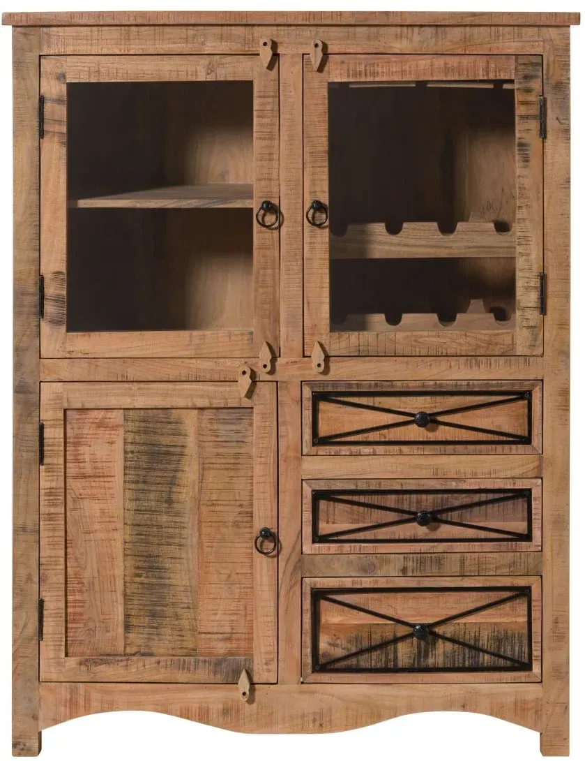 Highboard Akazie 106x45x136 natur versiegelt NATURE OF SPIRIT #313