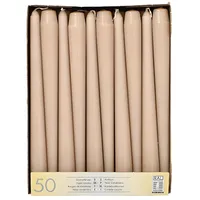 Papstar Leuchterkerzen 25 cm puder 100 St.
