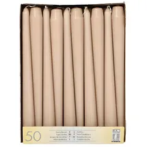 Papstar Leuchterkerzen 25 cm puder 100 St.