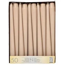 Papstar Leuchterkerzen 25 cm puder 100 St.