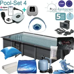 Gre Avantgarde Rechteckpool 606 x 326 x124 cm SET 4