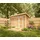 TIMBELA Gartenhaus 1,61 x 4,11 m Braun