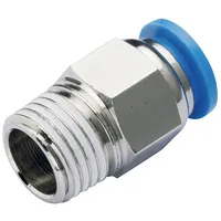 TRU Components Gerade-Verbinder PC8-01 Rohr-Ø: 8 mm Gewinde-Maß: R1/8