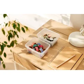 Rotho Aufbewahrungskorb Linus A4 34,5 x 24 x 10 cm transparent