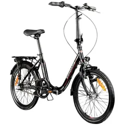 ZÜNDAPP Faltrad »ZF40«, Rücktrittbremse, 3-Gang - schwarz