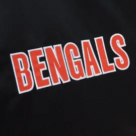 Mitchell & Ness Cincinnati Bengals Heavyweight Satin Jacke schwarz XL