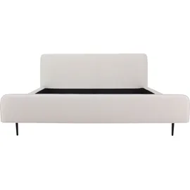 Andas »Edvard« mit gepolstertem Kopf- & Fußteil beige