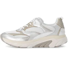 Gabor Sneaker Low Damen Silber/Weiß 41