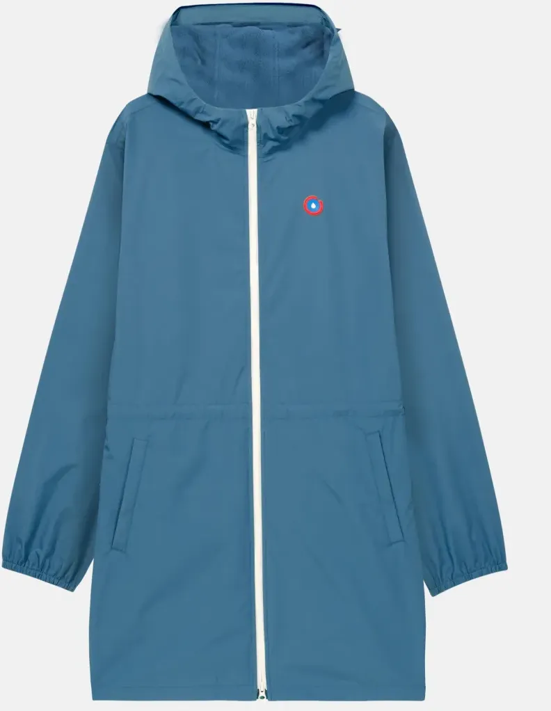 Flotte Regenjacke Pompidou Hellblau Orage Gefüttert Parka