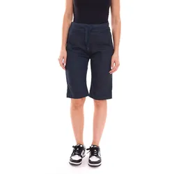 PLEASE Damen Stoff-Shorts kurze Hose mit Bindeband Bermuda 58839834 Navy - S