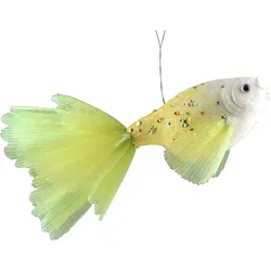 Dekofigur AM DESIGN "Styropor-Fisch", gelb, B:15cm, Styropor, Dekofiguren, handgefertigt