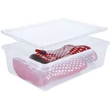 Rotho Aufbewahrungsbox Clear Box" Boots 22l Aufbewahrungskiste kiste box Ordnung