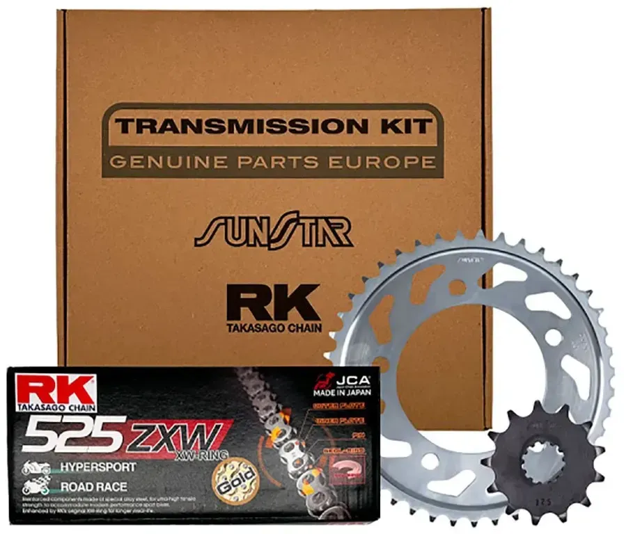 Rk Kcbm0013-zxw 525chiaravalli Getriebekit - Silver - 17t - 45t